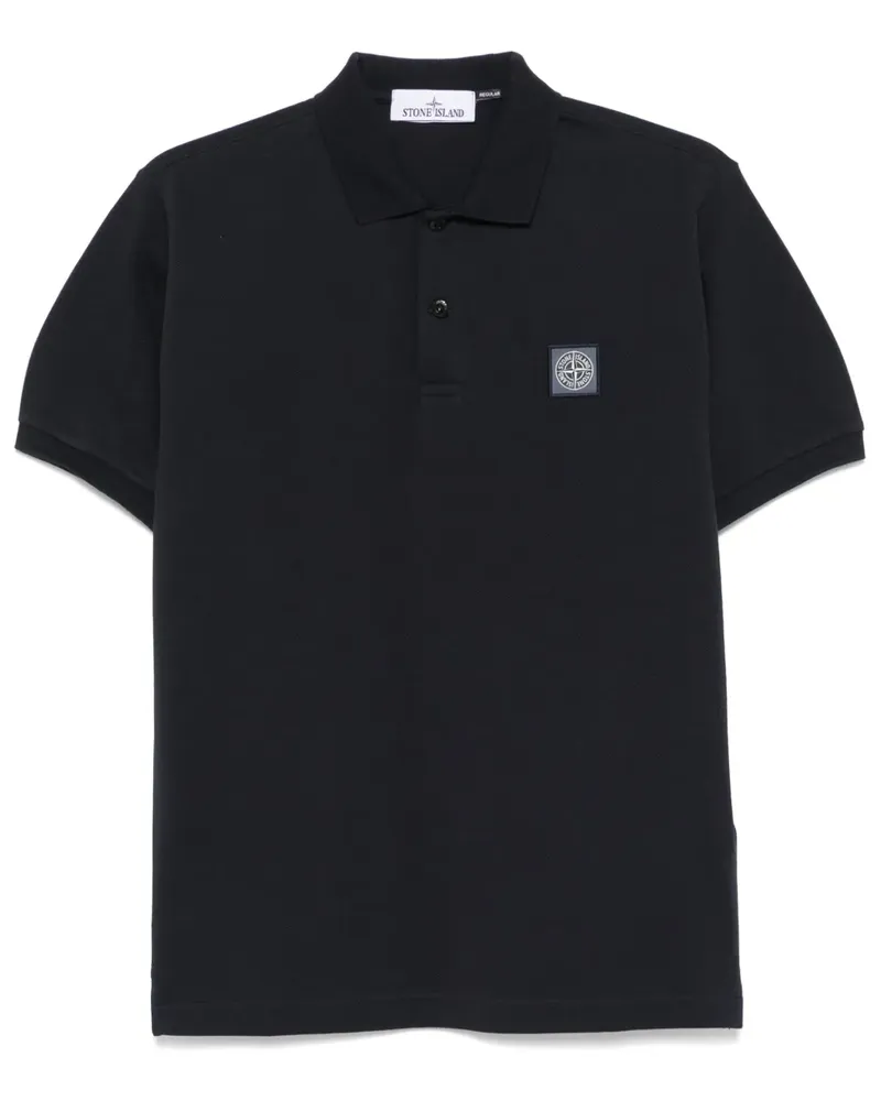 Stone Island Poloshirt mit Kompass - Blau Blau