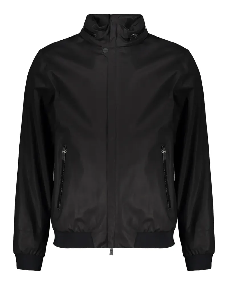Herno zip-fastening front-pocket jacket - Schwarz Schwarz