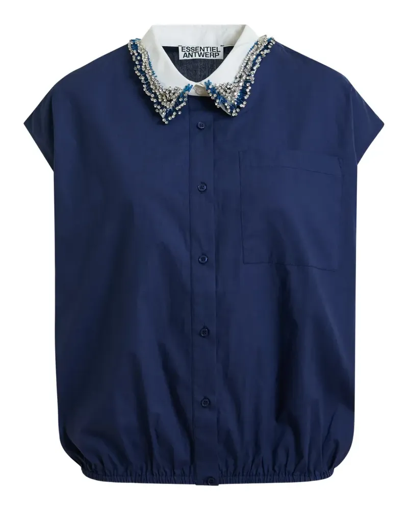 Essentiel bead-embellished shirt - Blau Blau