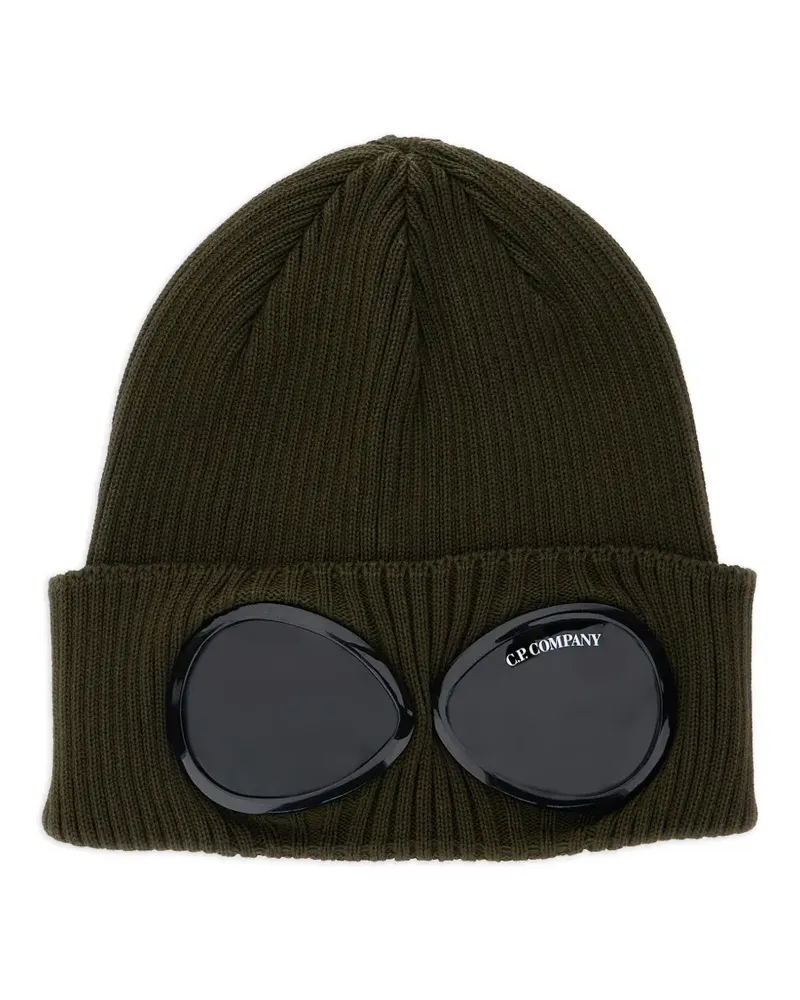 C.P. Company lenses knitted beanie hat - Grün Grün