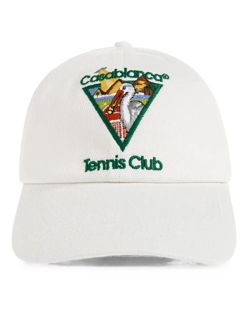 Casablanca Paris Tennis Club baseball cap - Weiß Weiß