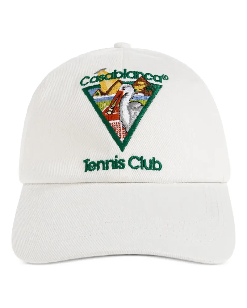 Casablanca Paris Tennis Club baseball cap - Weiß Weiß