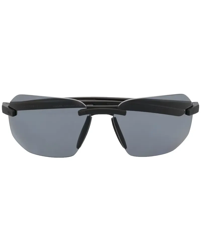 Prada Eckige PS09WS Sonnenbrille - Schwarz Schwarz