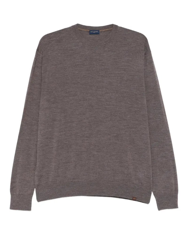 Paul & Shark fine-knit wool sweater - Braun Braun