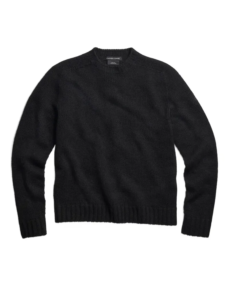 Canada Goose Easton Pullover mit Waffelstrick-Muster - Schwarz Schwarz