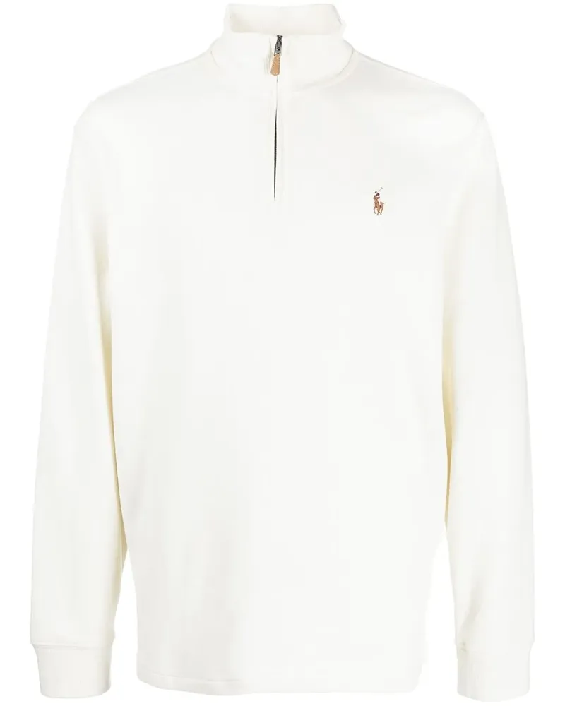 Ralph Lauren Estate Sweatshirt mit Reißverschluss - Weiß Weiß