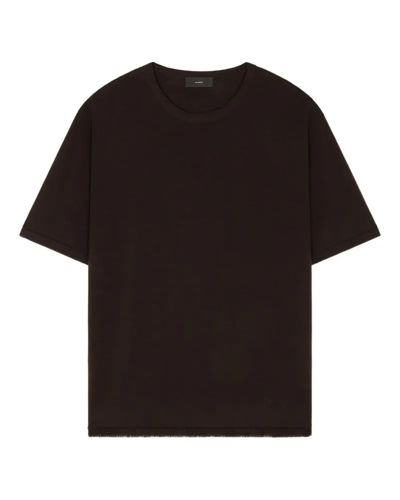 Alanui T-Shirt mit rundem Ausschnitt - Braun Braun