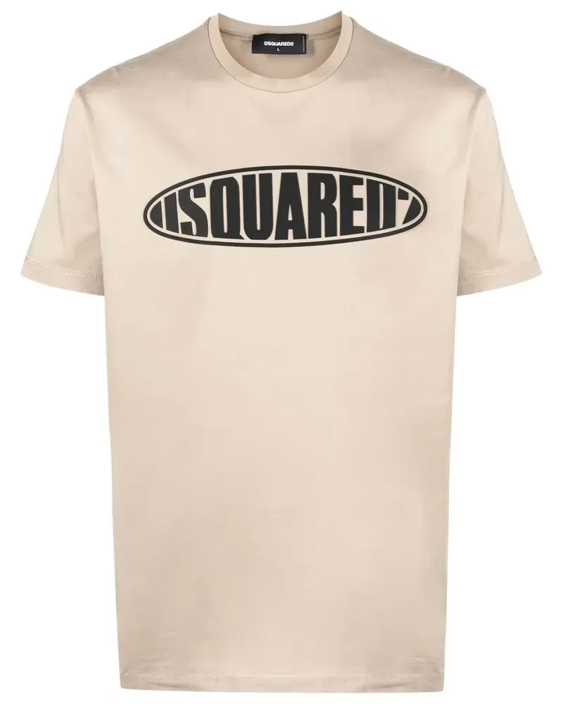 Dsquared2 T-Shirt mit Logo-Print - Nude Nude