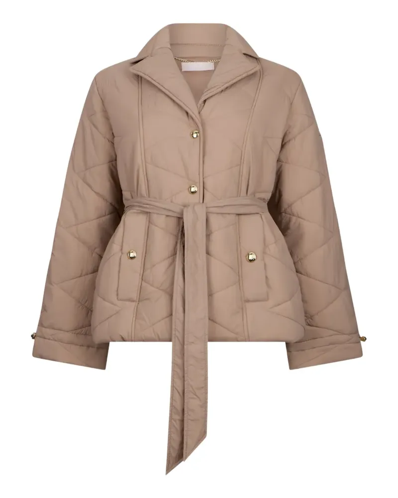 Liu Jo quilted belted jacket - Nude Nude