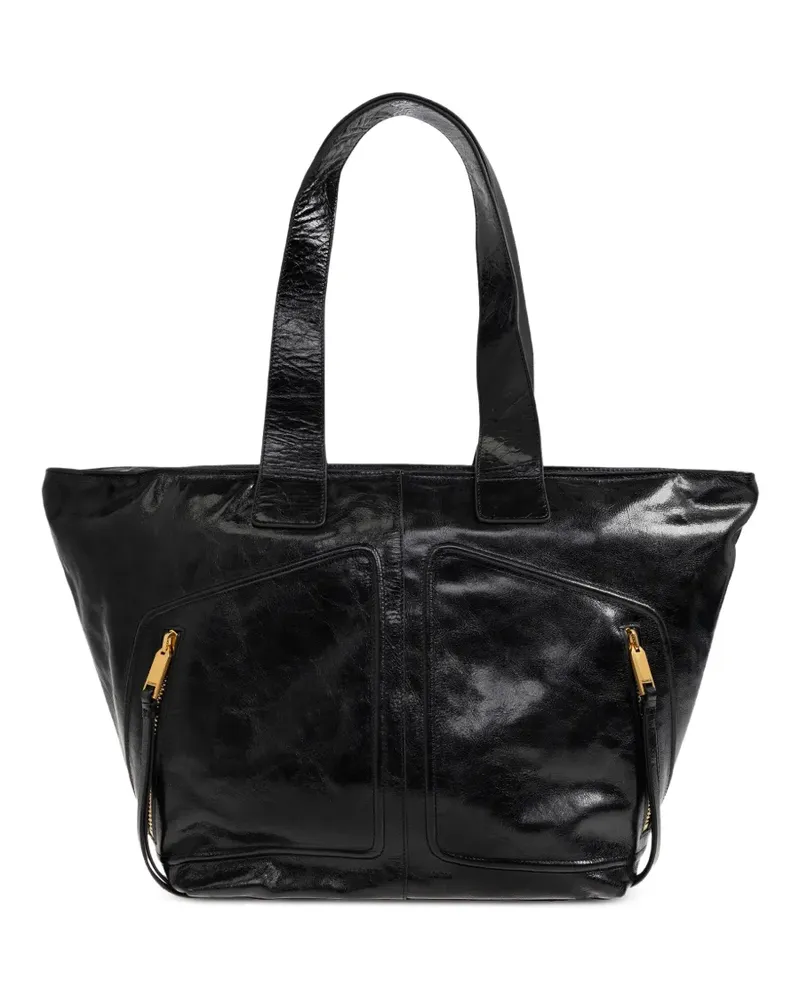 AllSaints Jean Rey leather tote bag - Schwarz Schwarz