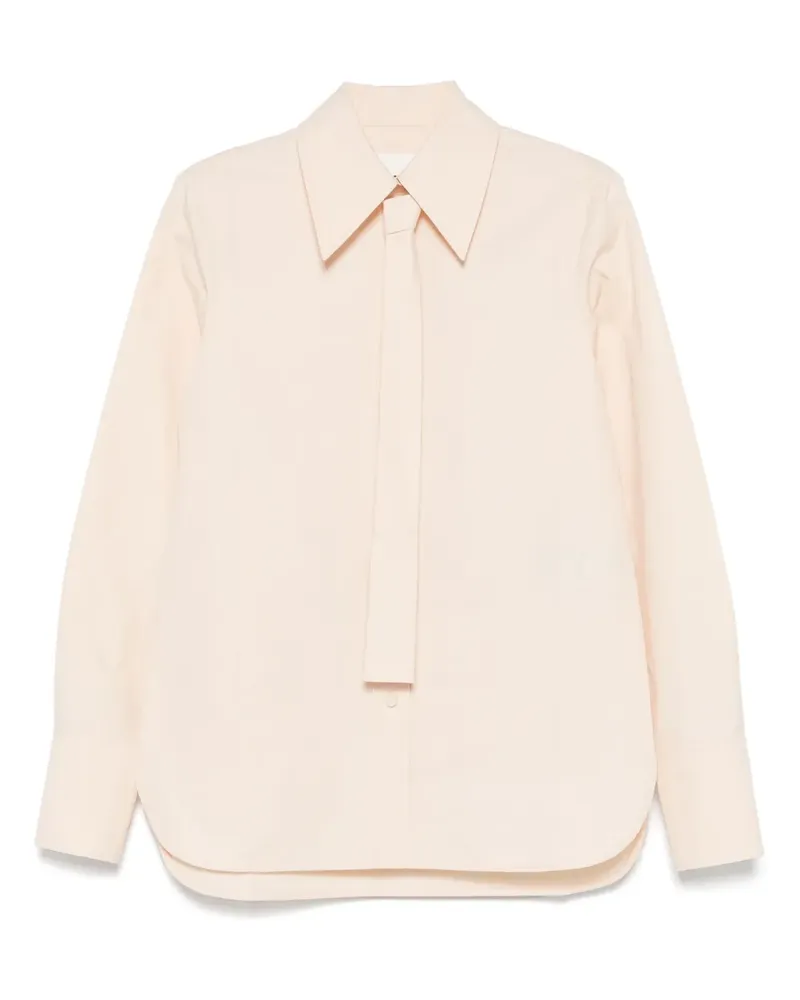 Jil Sander Hemd mit Krawattendetail - Orange Orange