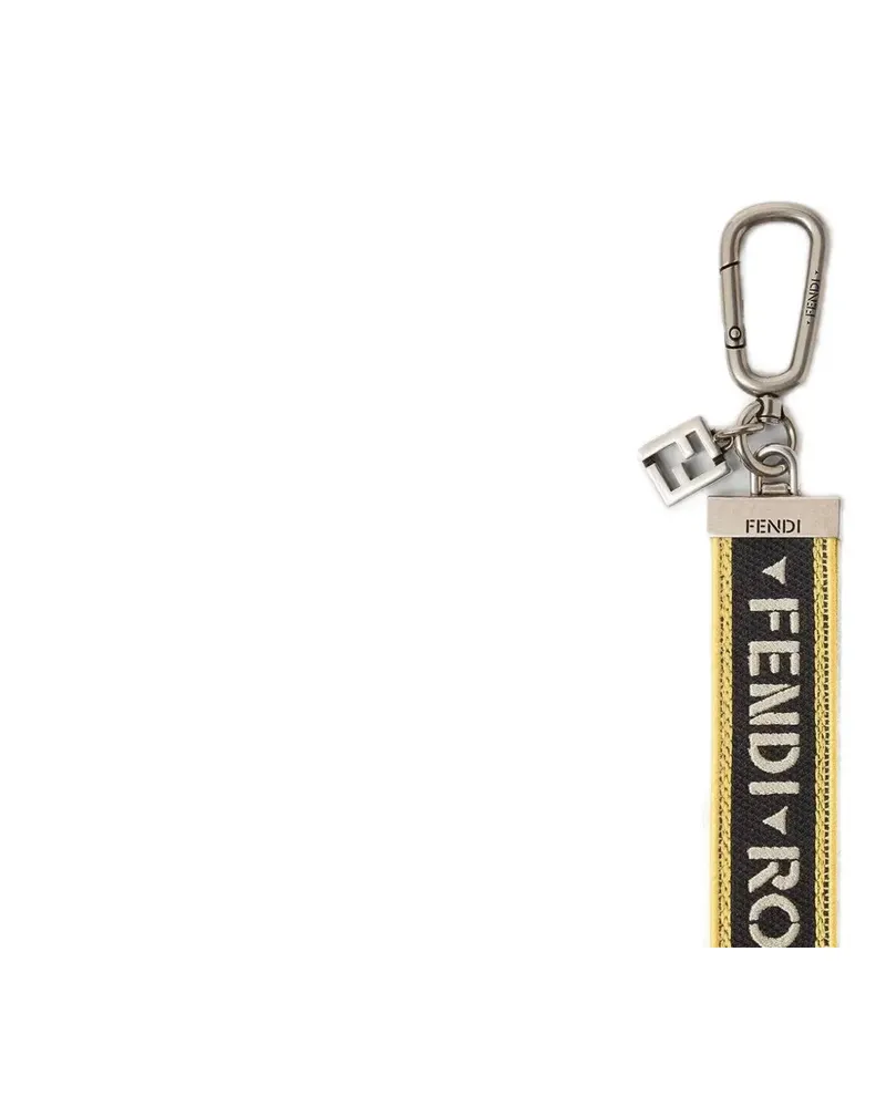 Fendi Mehrfarbiger Schlüsselanhänger - Schwarz Schwarz