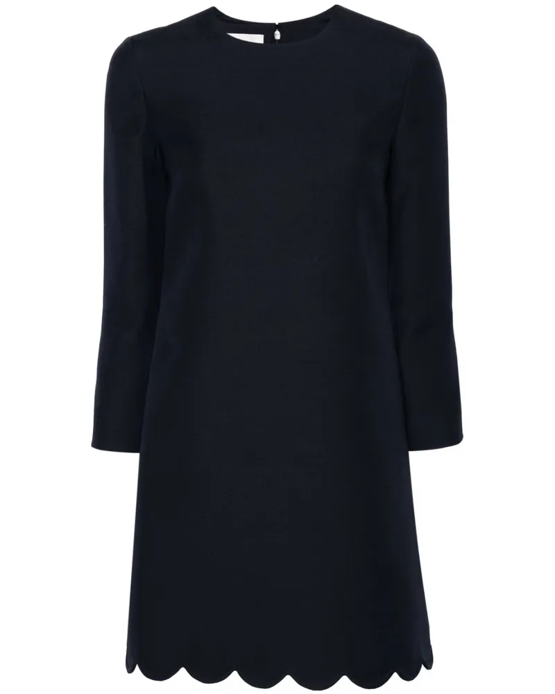 Valentino Garavani Minikleid aus Schurwollgemisch - Blau Blau