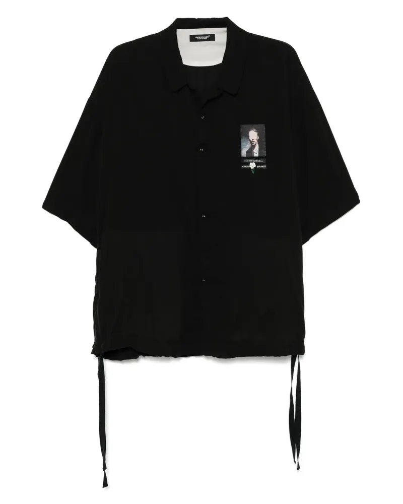 Undercover Hemd mit grafischem Print - Schwarz Schwarz