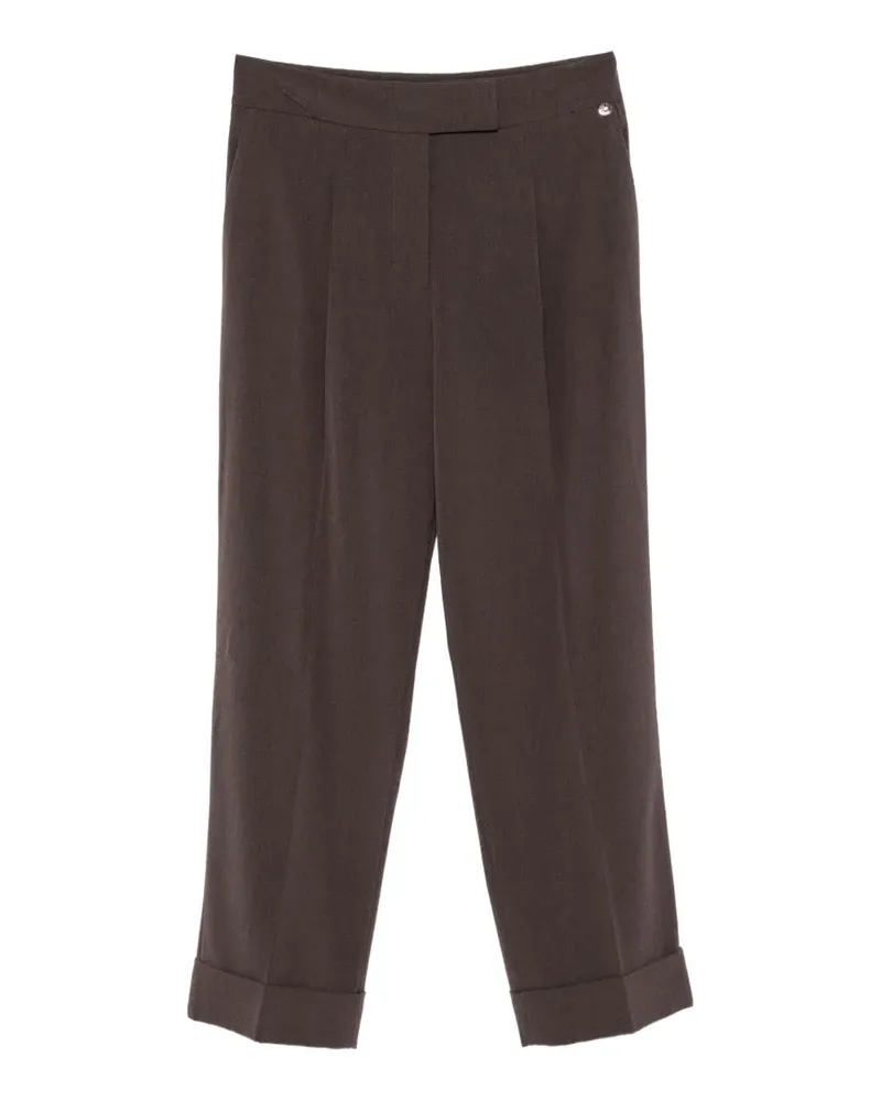 Liu Jo Hose mit Bügelfalten - Braun Braun