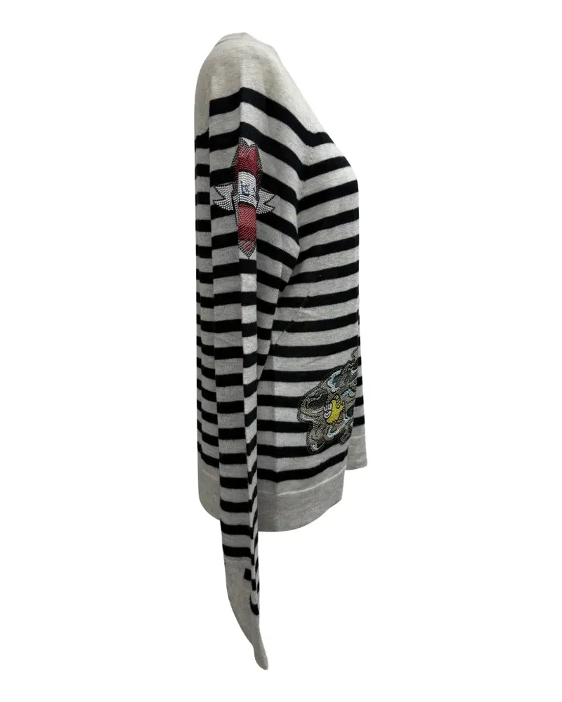 Zadig & Voltaire striped cashmere sweater - Grau Grau