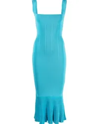 GALVAN Ärmelloses Strickkleid Blau