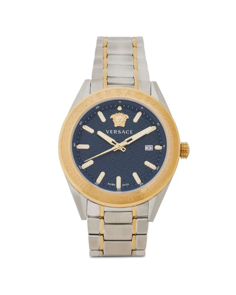 Versace V-Code 42mm - Blau Blau