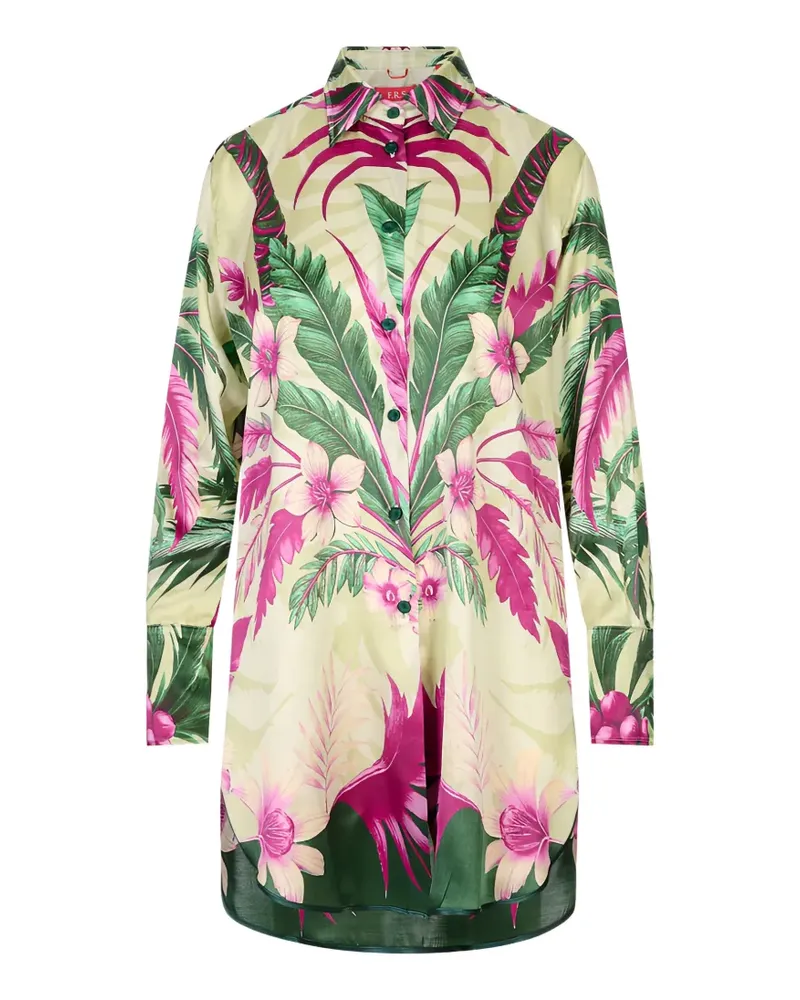For Restless Sleepers Aella floral-print button-down shirt - Grün Grün