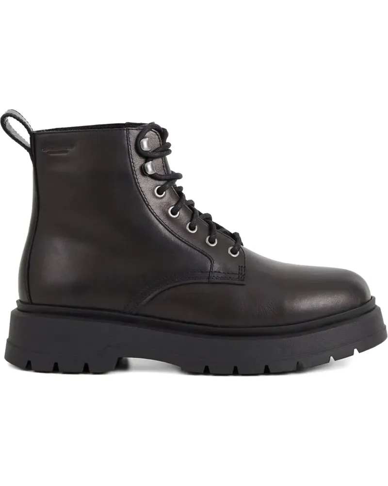 Vagabond Stiefel mit Logo-Prägung - Schwarz Schwarz