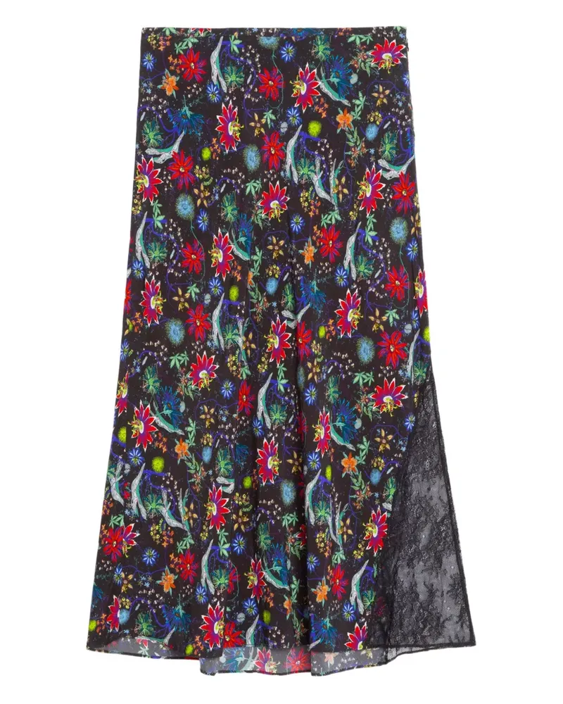 Zadig & Voltaire Jayla floral midi skirt - Blau Blau