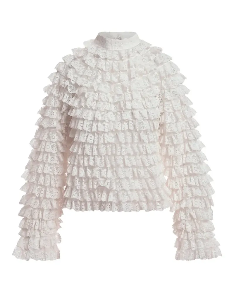 Essentiel Kashvi Bluse mit Rüschen - Weiß Weiß