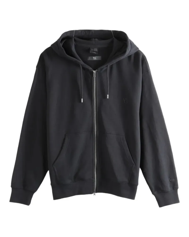 Yohji Yamamoto x New Era logo-embroidered zip-up hoodie - Schwarz Schwarz