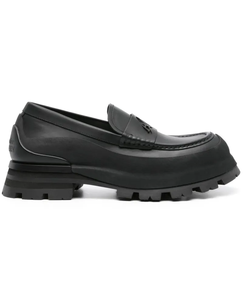 Alexander McQueen Loafer mit Siegel-Logo - Schwarz Schwarz