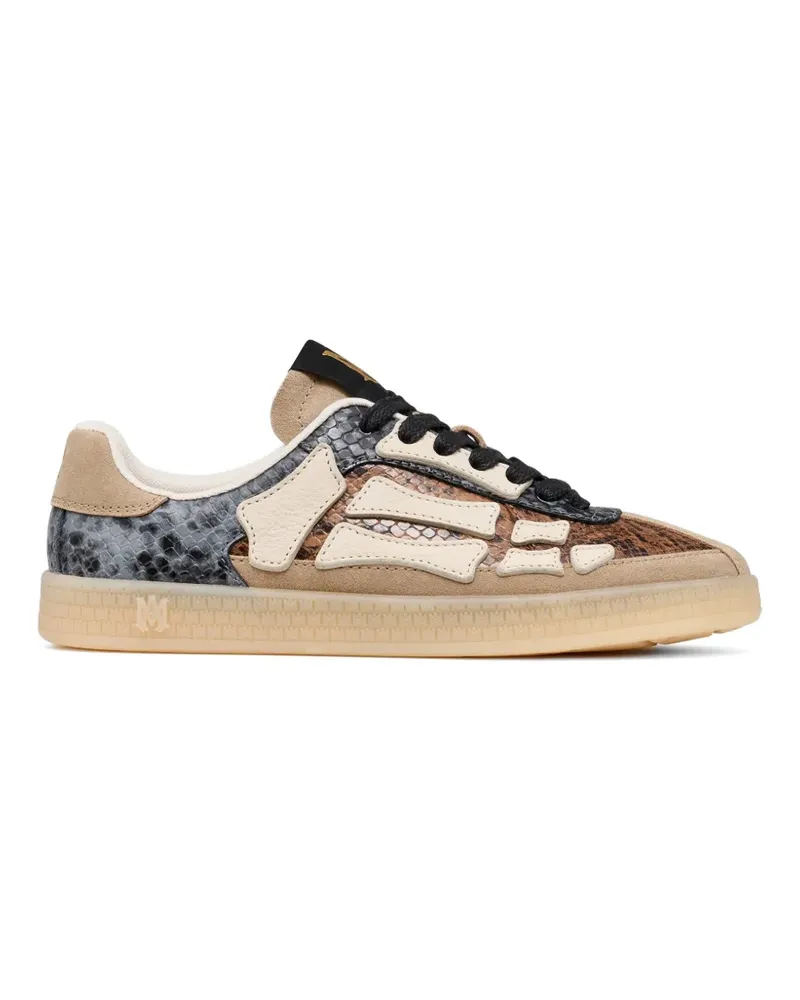 Amiri Sneakers mit Schlangen-Prägung - Nude Nude