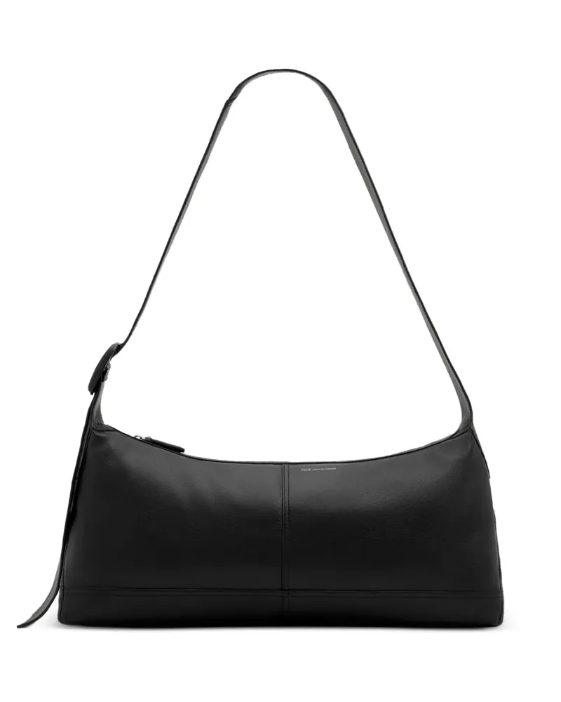 AMI Paris small taurillon leather Etienne crossbody bag - Schwarz Schwarz