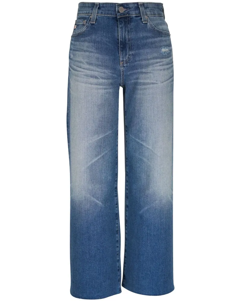 Adriano Goldschmied Straight-Leg-Jeans mit hohem Bund Blau