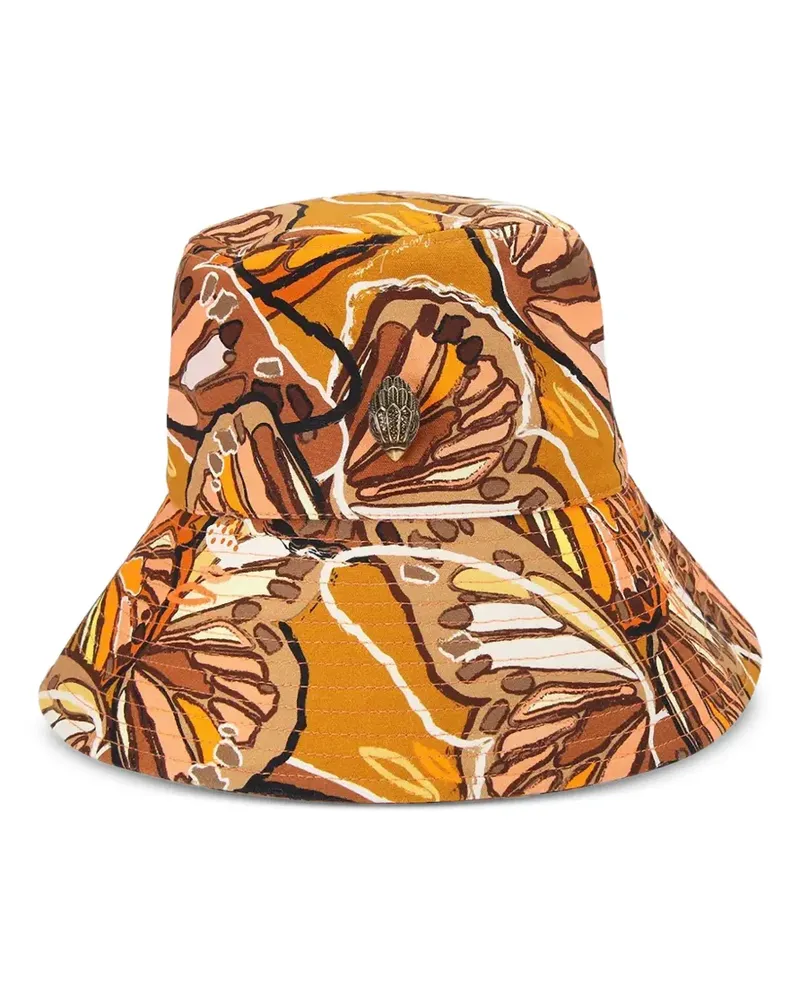 Kurt Geiger Schmetterling-Fischerhut mit Adler-Schild - Orange Orange