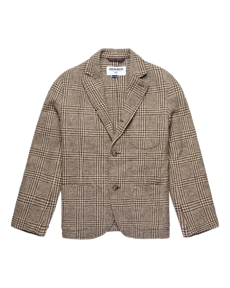 Sebago Neddick Blazer mit Prince of Wales-Karo - Braun Braun