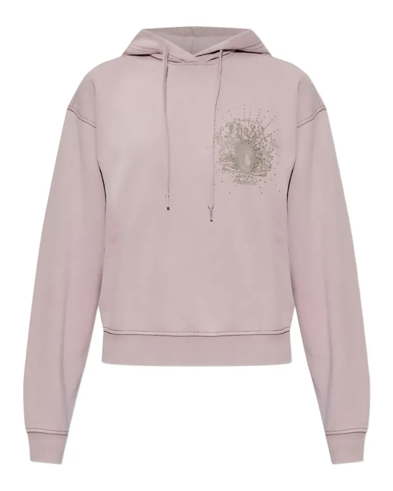 Diesel F-phoeny graphic-print rhinestone-embellished hoodie - Violett Violett
