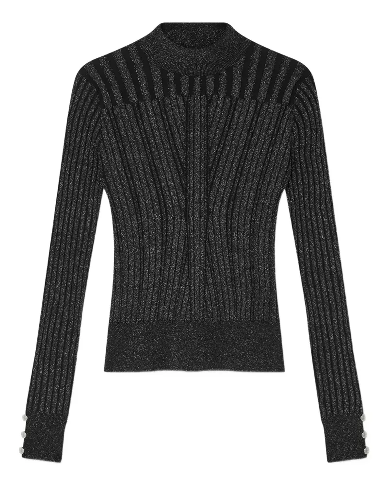 Versace Pullover mit Knopfdetail - Schwarz Schwarz