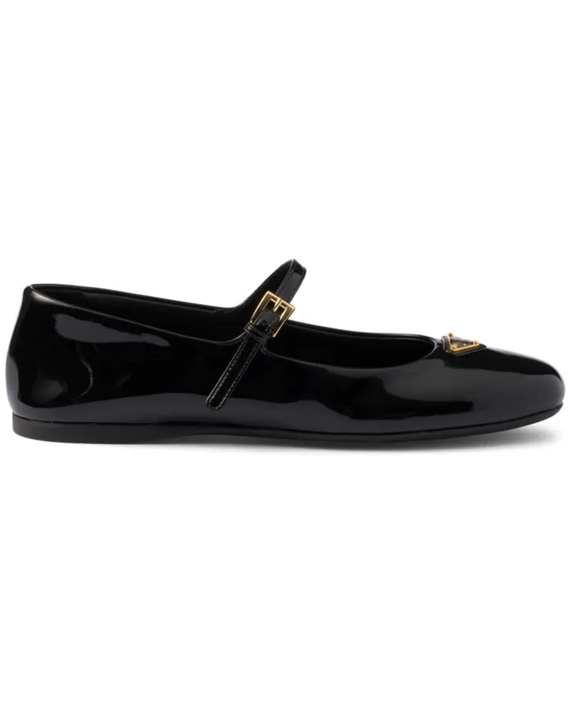 Prada Klassische Ballerinas - Schwarz Schwarz