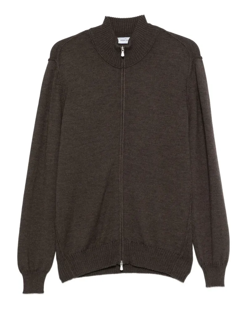 Gran Sasso zip-up cardigan - Braun Braun
