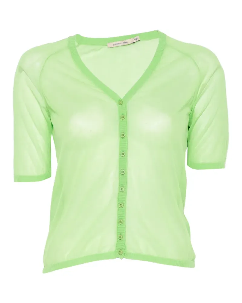 Paloma Wool Nice button-up raglan-sleeve top - Grün Grün