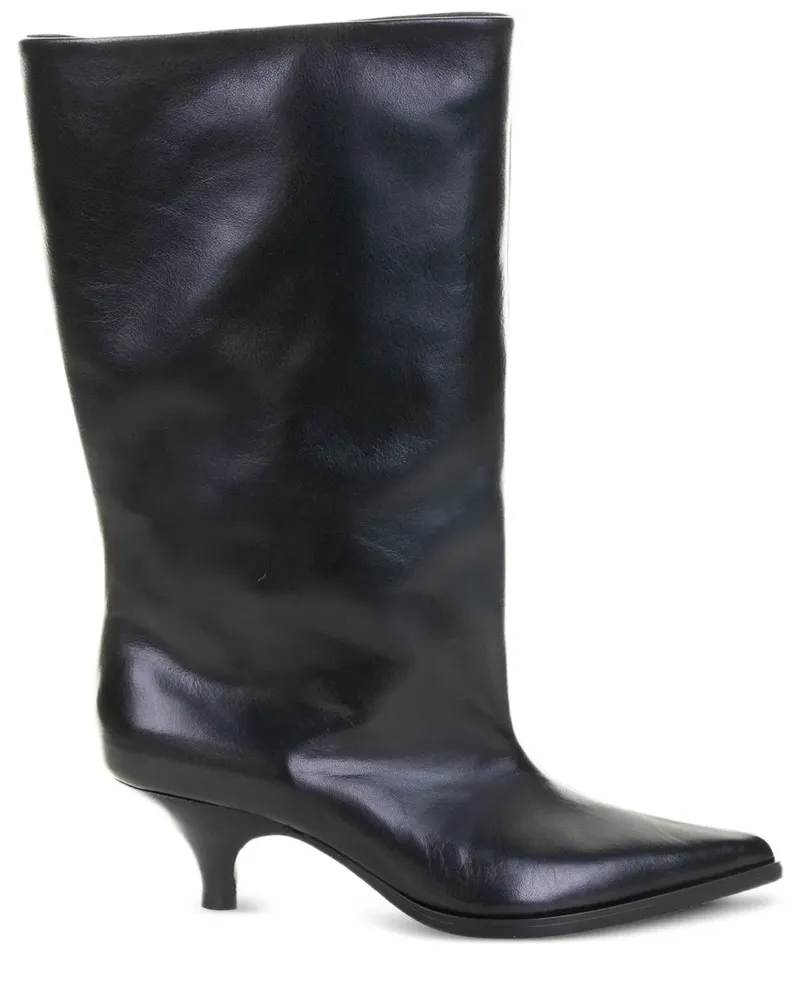 Elena Iachi Stiefel mit spitzer Kappe - Schwarz Schwarz