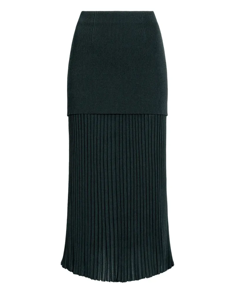 Proenza Schouler Gerippter Luiza Midirock - Grün Grün