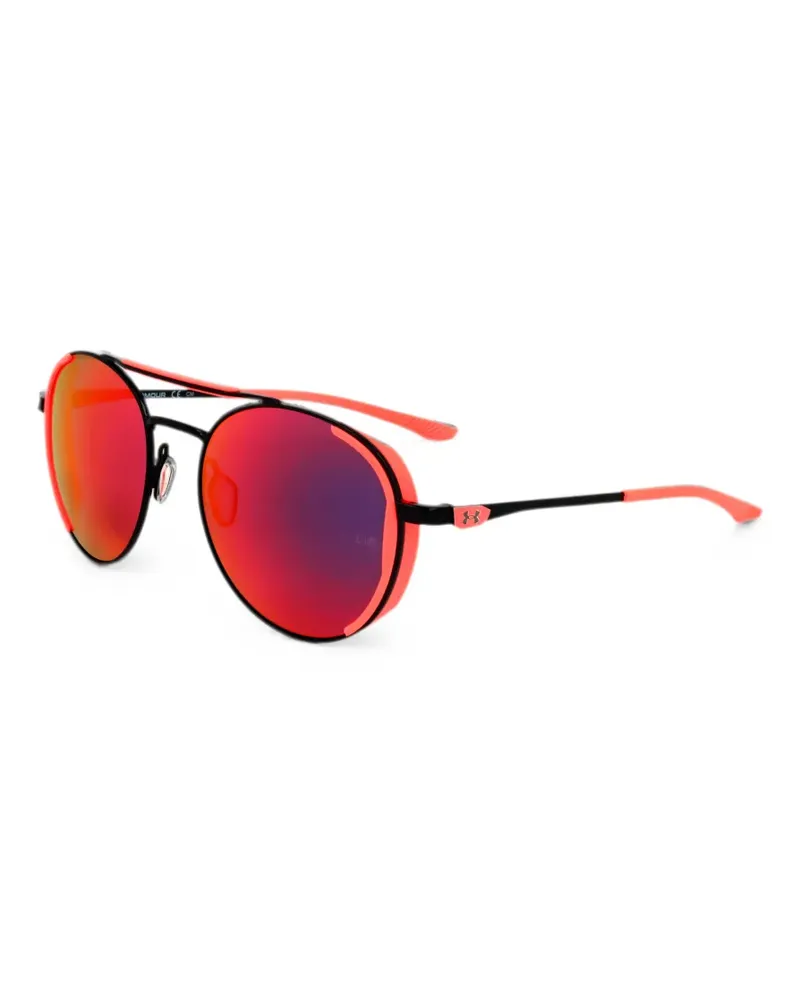 Under Armour Sonnenbrille mit rundem Gestell - Schwarz Schwarz
