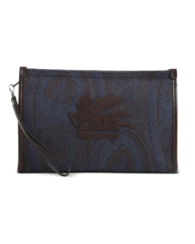 Etro Pegaso Portemonnaie - Blau Blau