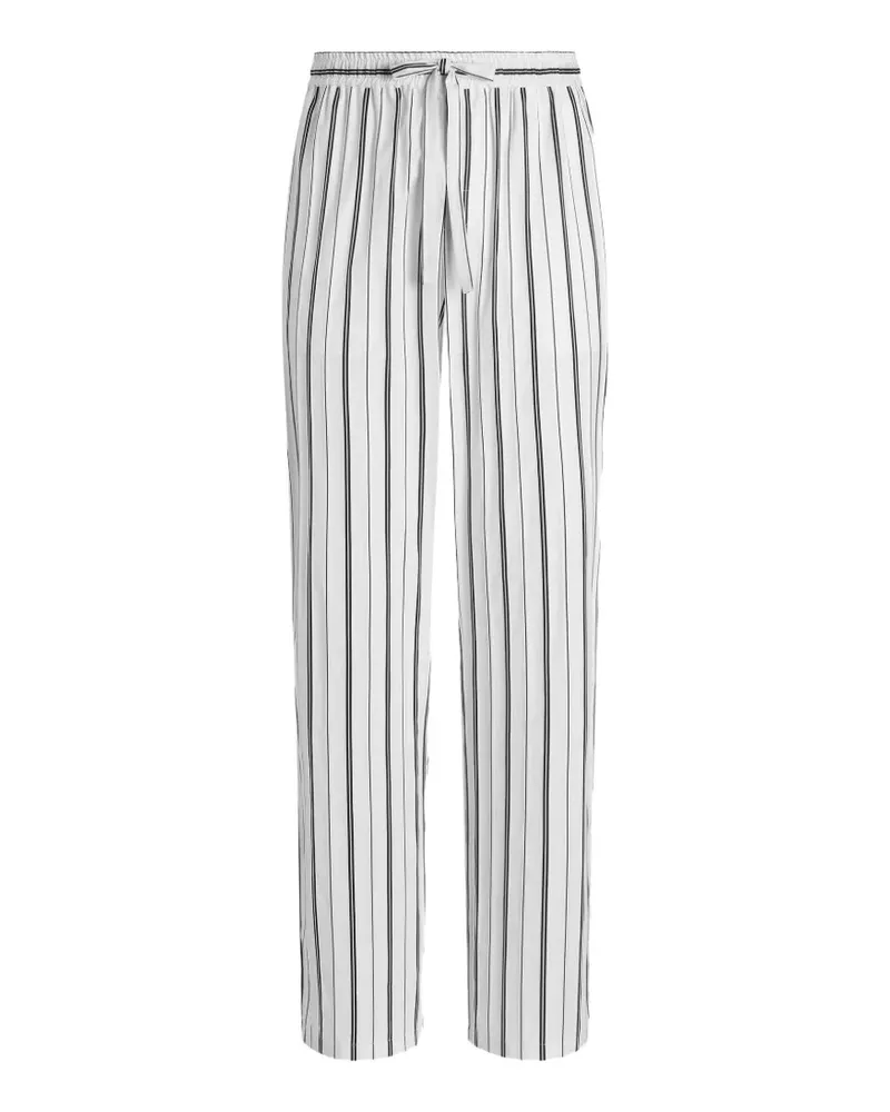 Dolce & Gabbana Gestreifte Hose - Weiß Weiß