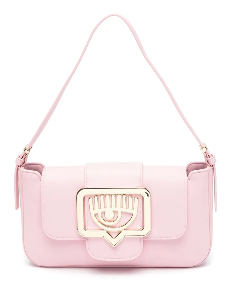 Chiara Ferragni Schultertasche mit Eyelike-Schild Rosa