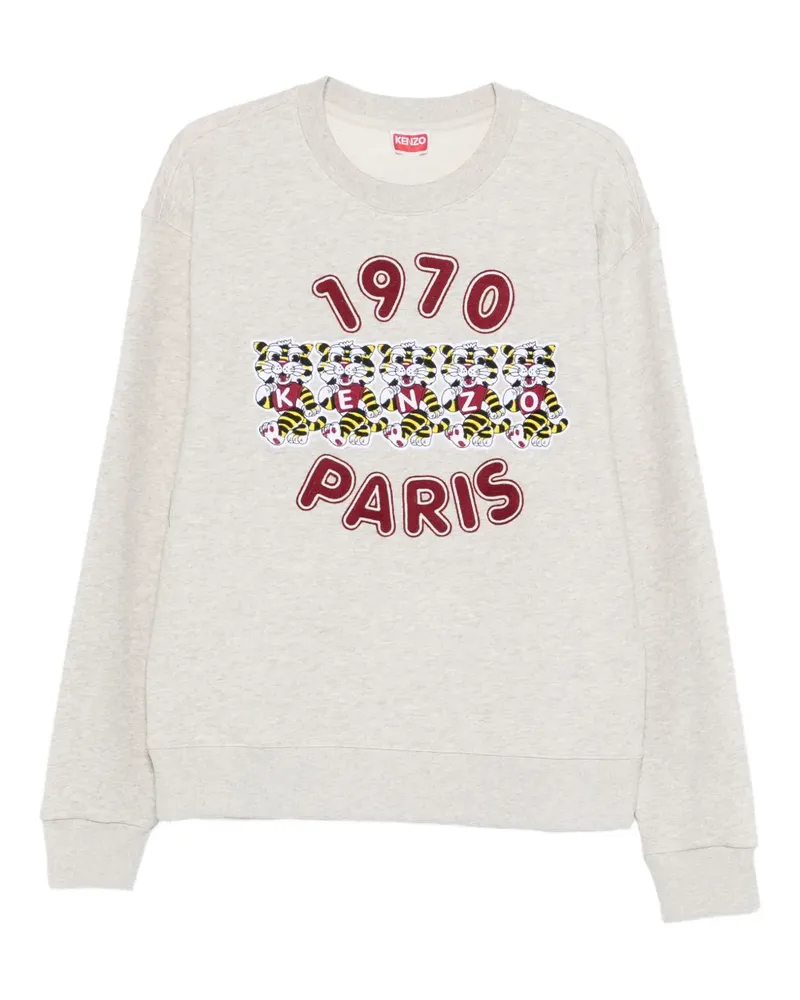 Kenzo paris graphic crew-neck sweatshirt - Grau Grau