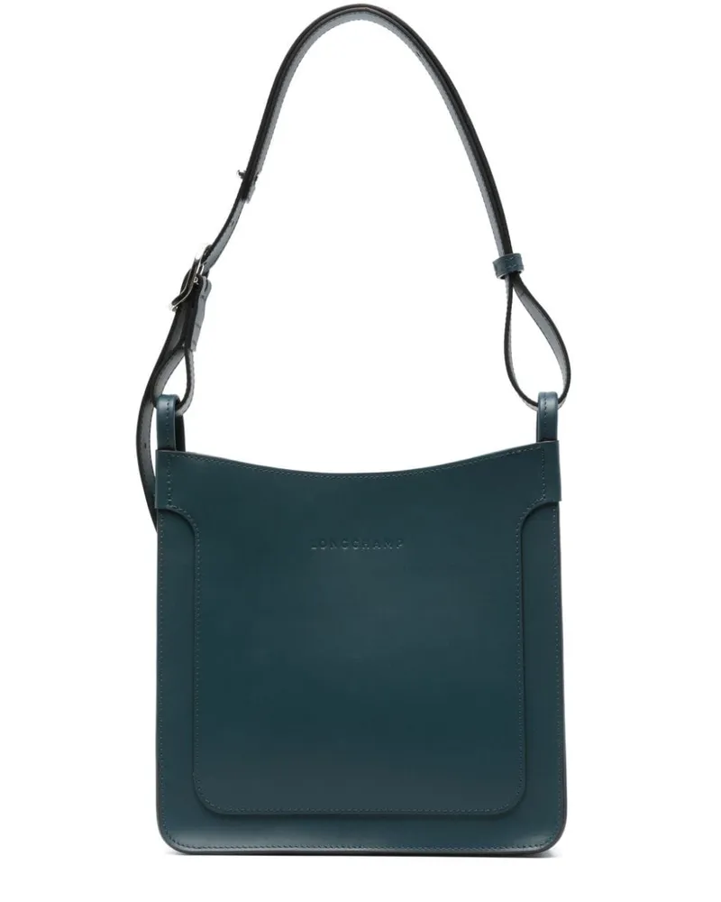 Longchamp Kleine Le Foulonné Schultertasche - Blau Blau