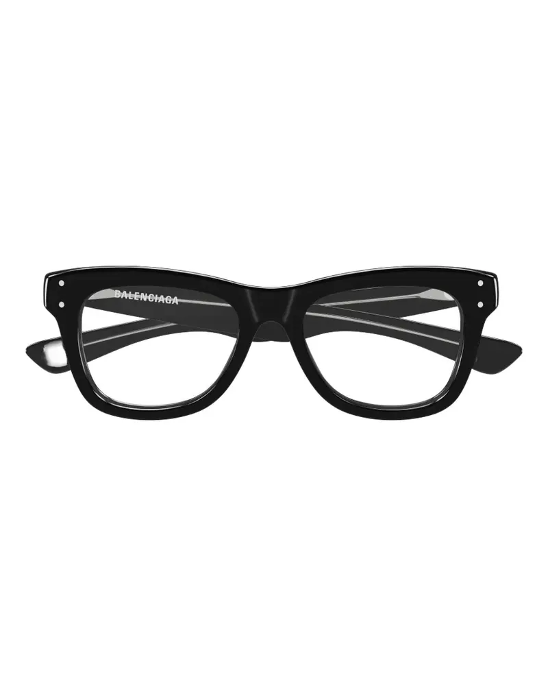 Balenciaga Brille mit eckigem Gestell - Schwarz Schwarz