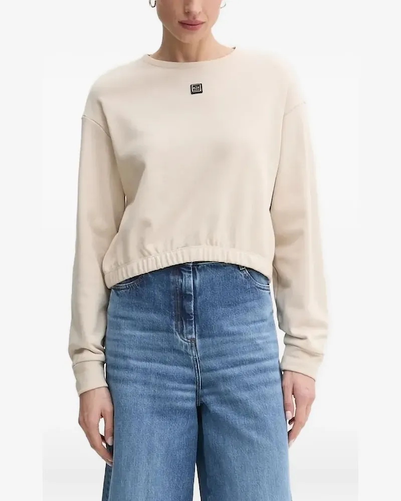 Armani Exchange Sweatshirt mit Logo-Schild - Nude Nude