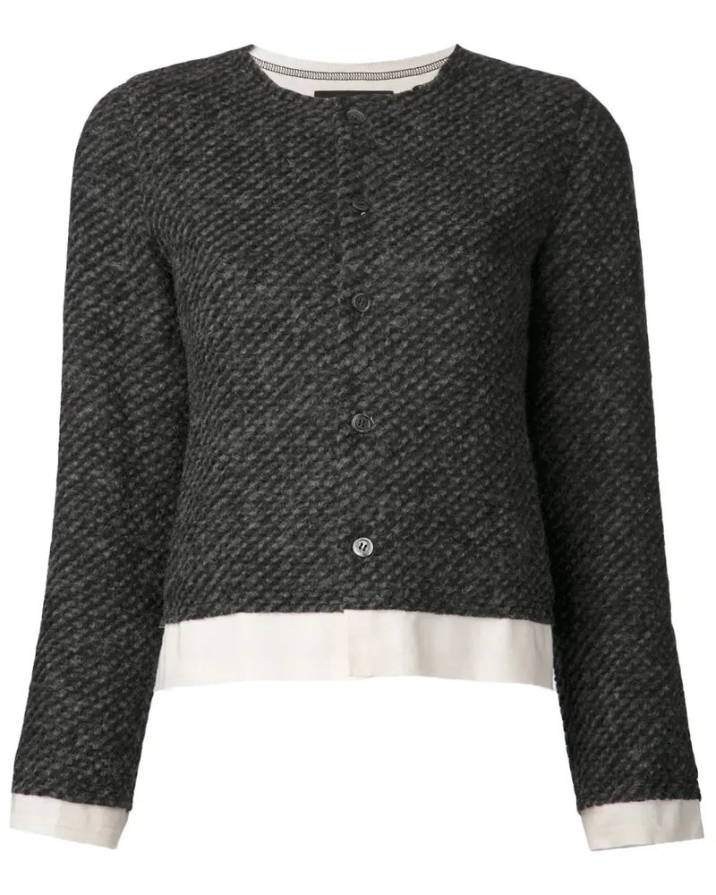 Comme des Garçons tweed cardigan jacket - Schwarz Schwarz