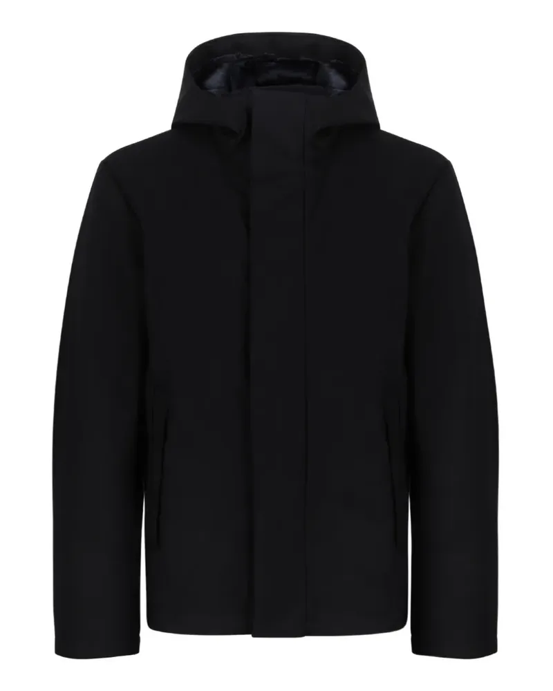 ADD hooded concealed-fastening jacket - Blau Blau